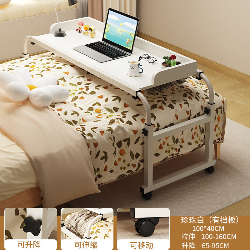 Trendy Cross Bed Table, Home Bed Table, Movable Desk, Computer Desk, Bedroom Bedside Small Table, Lazy Lifting Bed