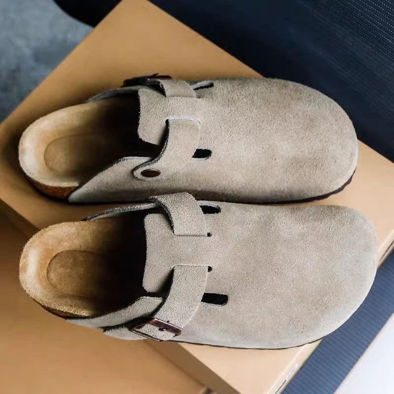 Collector's Edition ~ Birkenstock Shoes Women's Slippers 2024 Autumn New Cork Fishing Thick-Soled Full Pack Boken Shoes Half Slippers Men