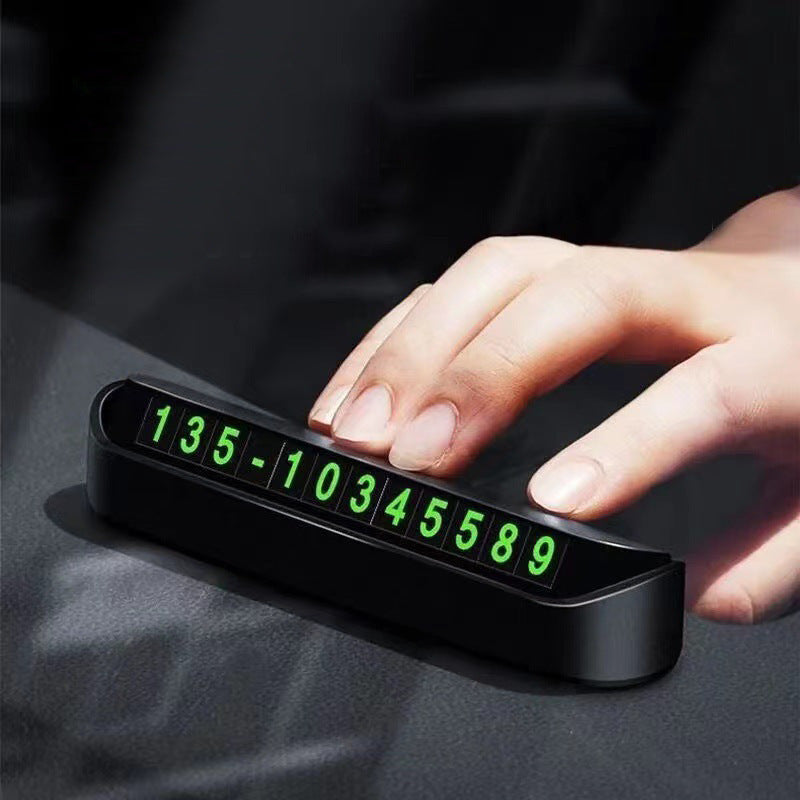 Temporary parking, mobile phone, mobile phone number plate decoration, car moving license plate, car accessories, decoration, car interior