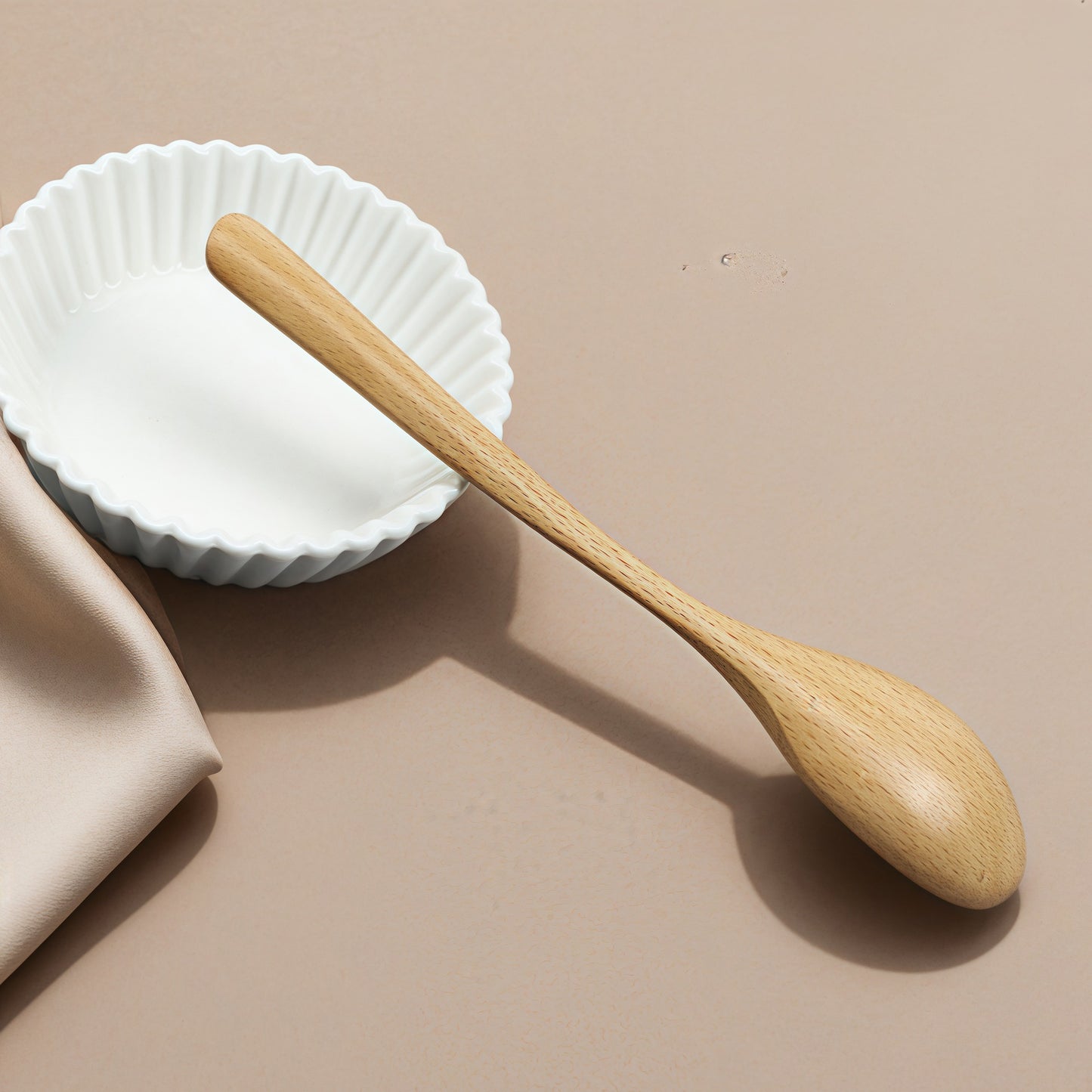 Factory direct batch creative triangular handle spoon fork chopsticks three-piece set solid wood soup spoon fork chopsticks tableware rice spoon wooden spoon