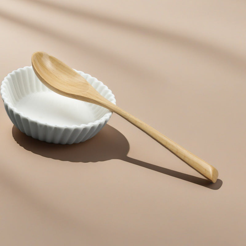 Factory direct batch creative triangular handle spoon fork chopsticks three-piece set solid wood soup spoon fork chopsticks tableware rice spoon wooden spoon
