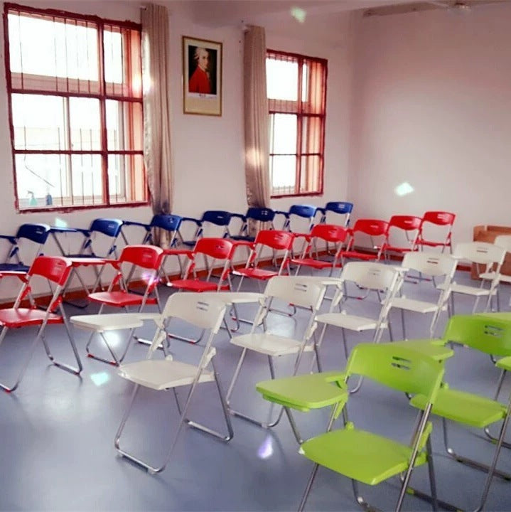 Training chair with writing board, folding chair, conference chair, journalist chair, student chair, factory direct sales