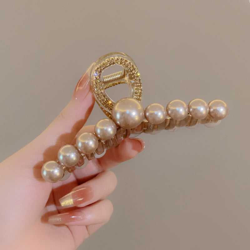 Full of diamonds, bows, big grab clips, women's Korea, light luxury, heavy industry, rhinestones, disc hair, shark clips, fashionable, versatile hairpins, hair grabs