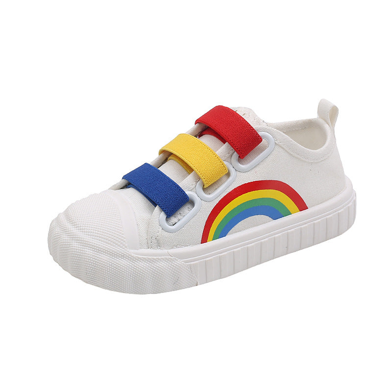 Spring and autumn children's canvas shoes, summer boys' board shoes, baby shoes, toddler sports shoes, girls' white shoes, indoor kindergarten shoes
