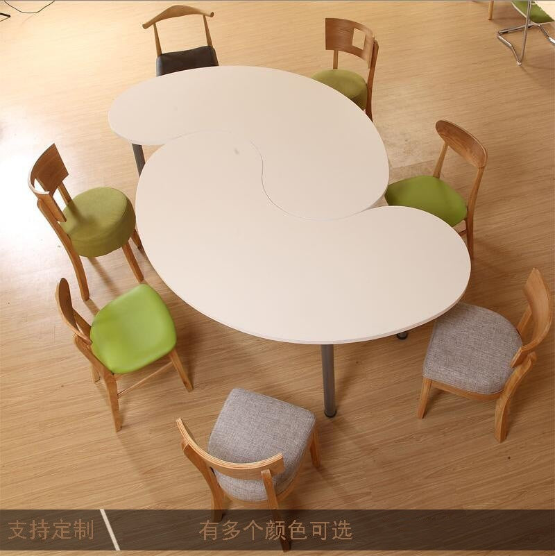 Library creative special-shaped small negotiation table, reception area, interview desk, Meeting table