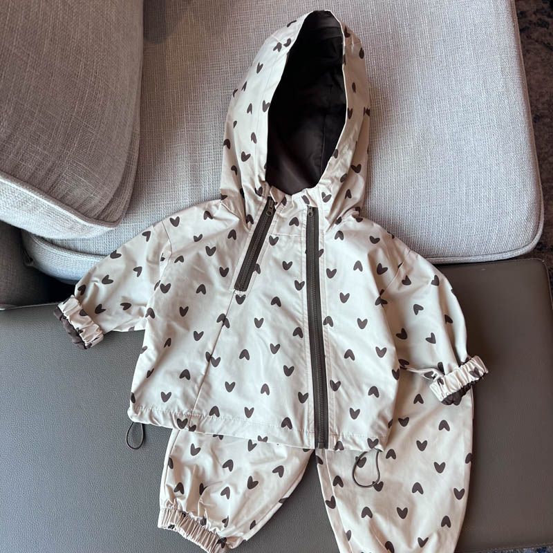 2025 New Children's Clothing Boys' Spring and Autumn Jacket Set Children's Sportswear Two-Piece Baby Spring and Autumn Jacket