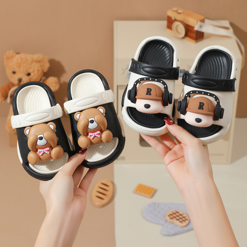 Children's slippers girls summer cute girls indoor home bath non slip kids baby princess sandals men