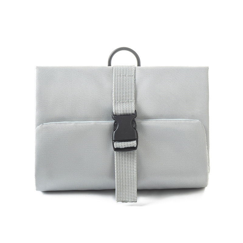 Japanese style stampless buckle folding toiletry bag hook for men and women on business trip amenities storage bag toiletry bag