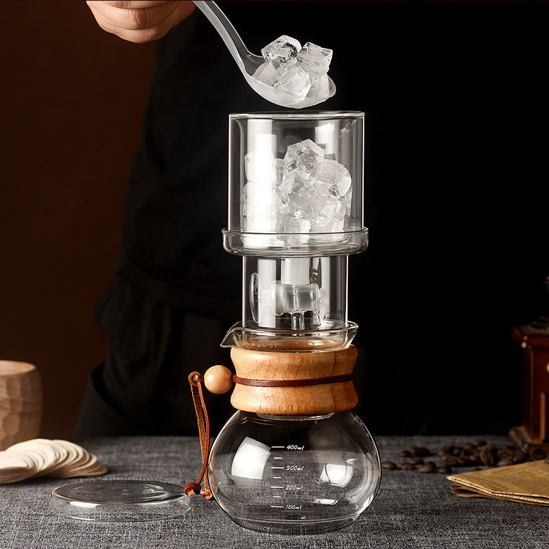 Coffee Ice Drip Pot Glass Home Filter Cold Brew Coffee Pot Cold Brew Coffee Maker Small Drip Ice Brew Kettle Set