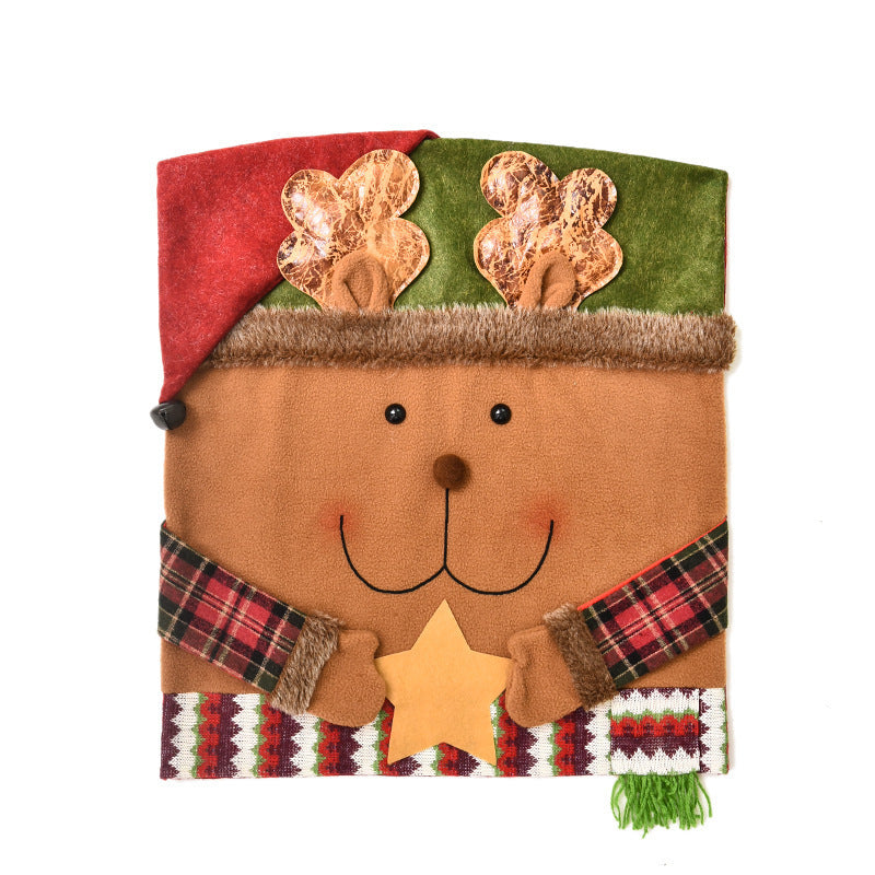 New Christmas decoration chair covers, stool covers, new dolls, chair covers, European and American decorative ornaments, home furnishings