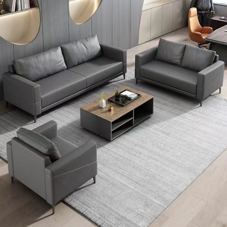 Office sofa modern simple business reception reception new Chinese casual commercial office sofa coffee table set