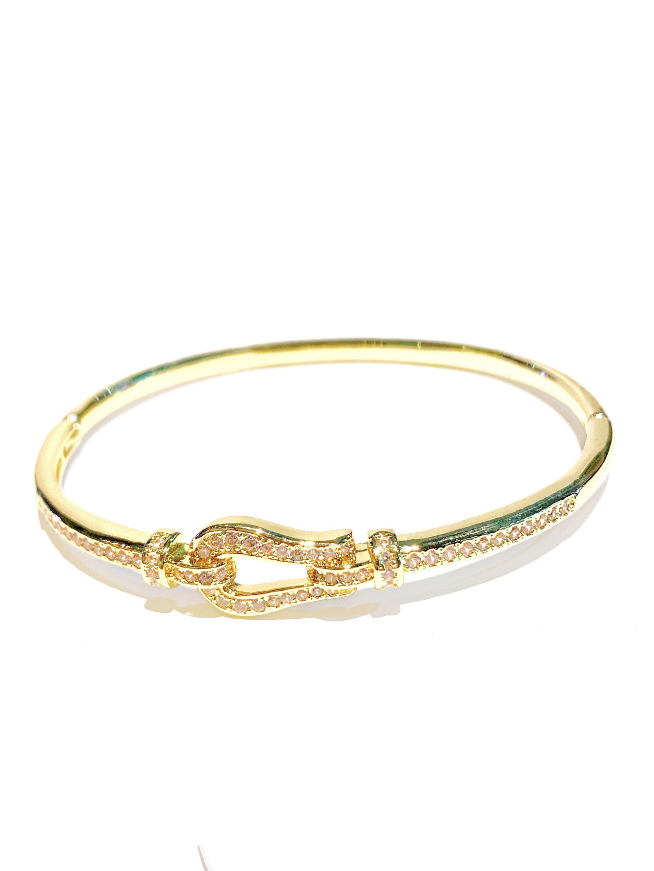 Cross-border European and American senior stars with the same micro-inlaid horseshoe bracelet, niche design, light luxury, fashion bracelet bracelet wholesale