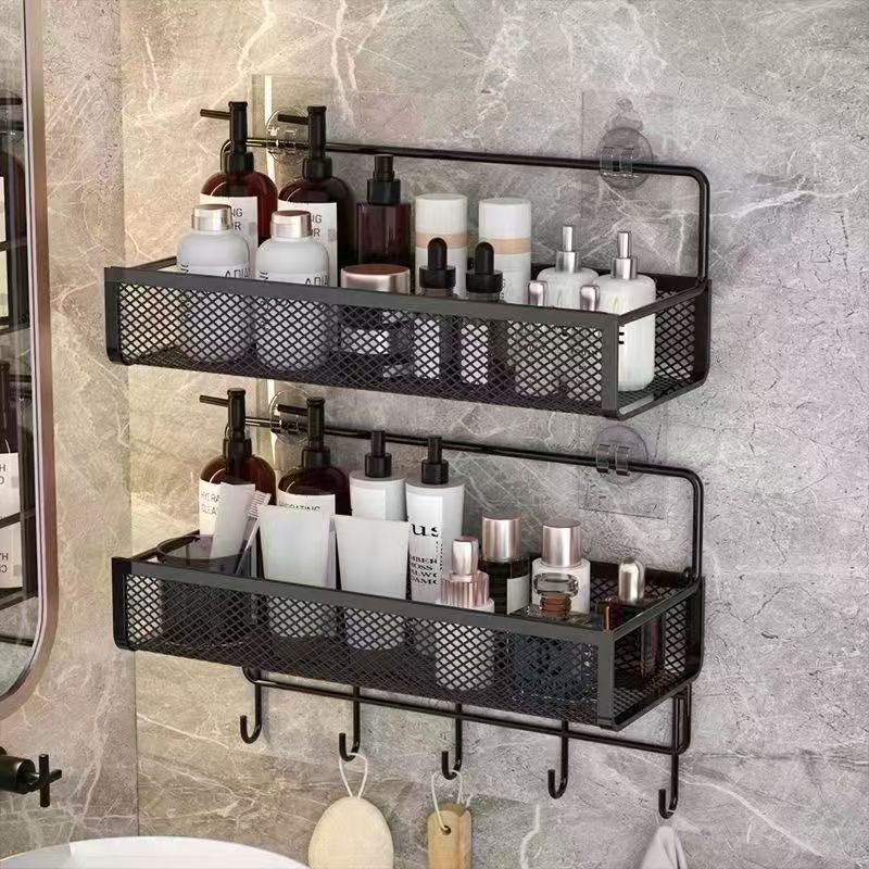Toilet rack free punch bathroom wall hanging hand wash basin wall storage artifact toilet supplies Daquan