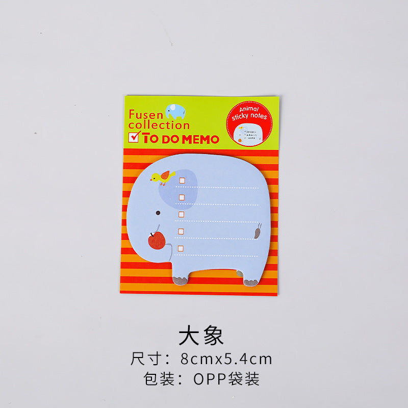 Creative stationery sticky notes: 30 sticky notes, sticky notes, N sticky notes, gift cartoons for primary school students, animal sticky notes
