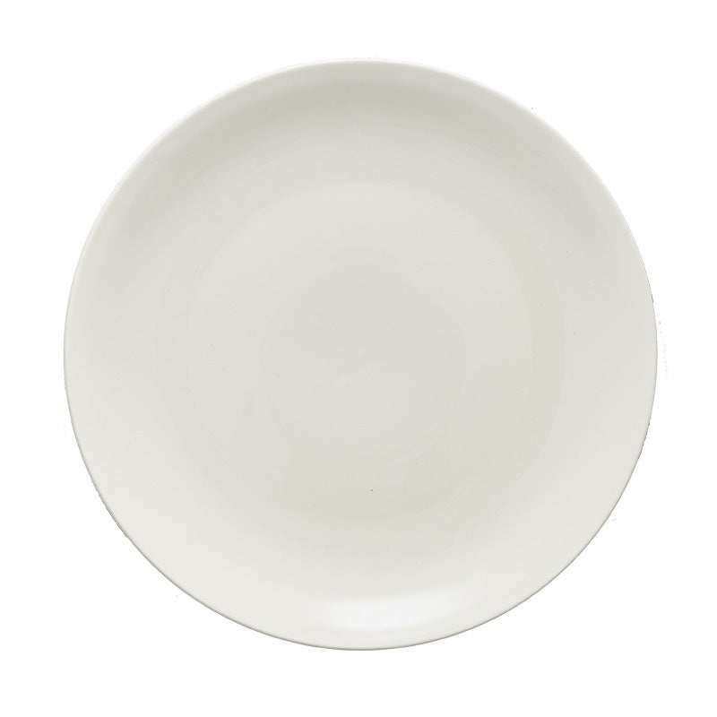 Origin: direct hair, Shanxi ceramic plates, Western steak, shallow plates, white hotel tableware, Ceramic plates