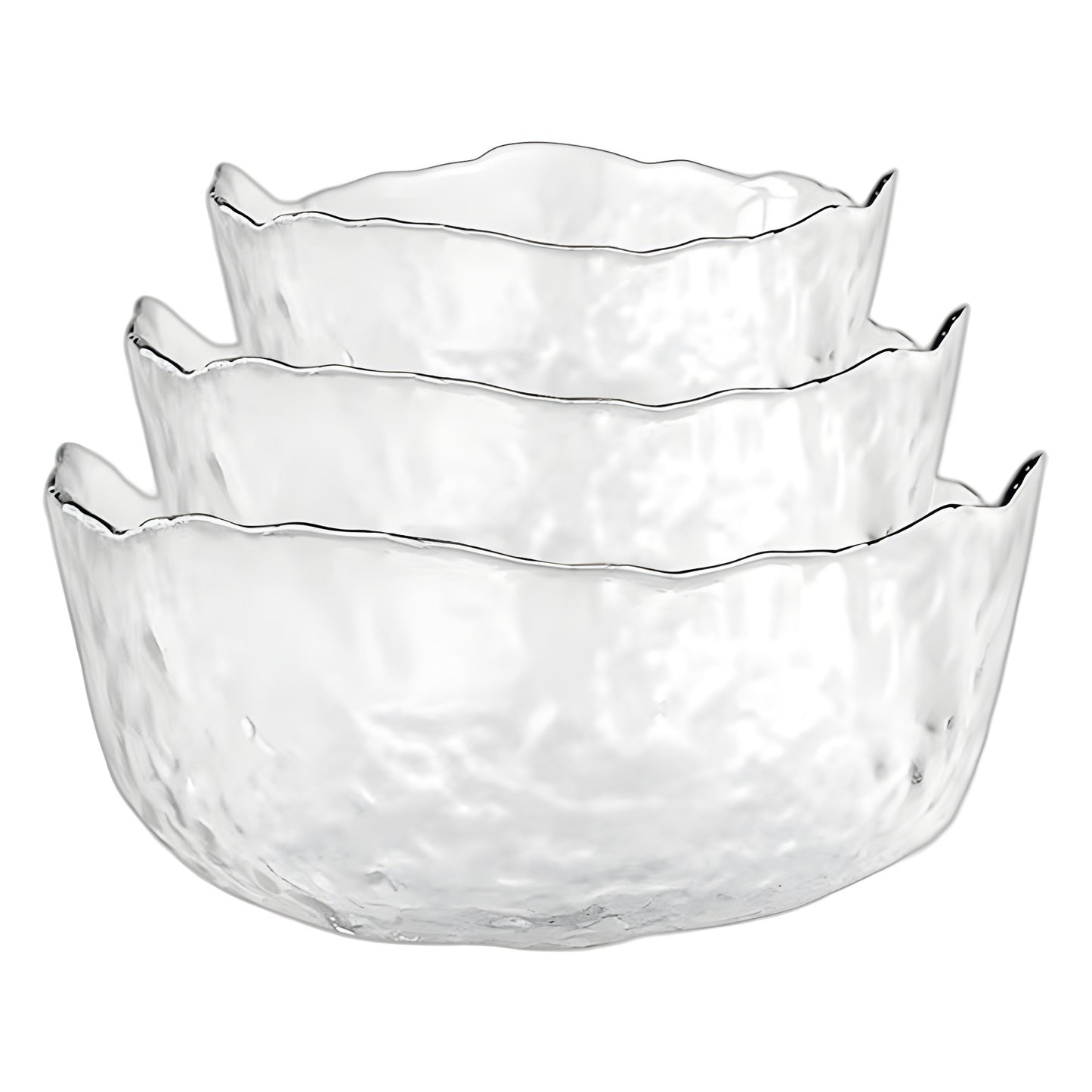 Household lead-free crystal glass fruit plate glass salad bowl snack plate display plate large fruit tray light luxury
