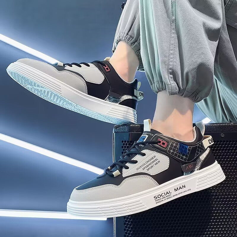 Cross-border men's shoes 2024 new summer small white shoes Korean version trend king size board shoes 46 size casual sneakers