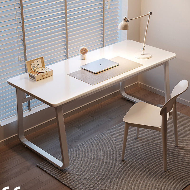 Desk, bedroom, student's study, writing, study desk, creamy style, home, simple desktop computer desk, office desk