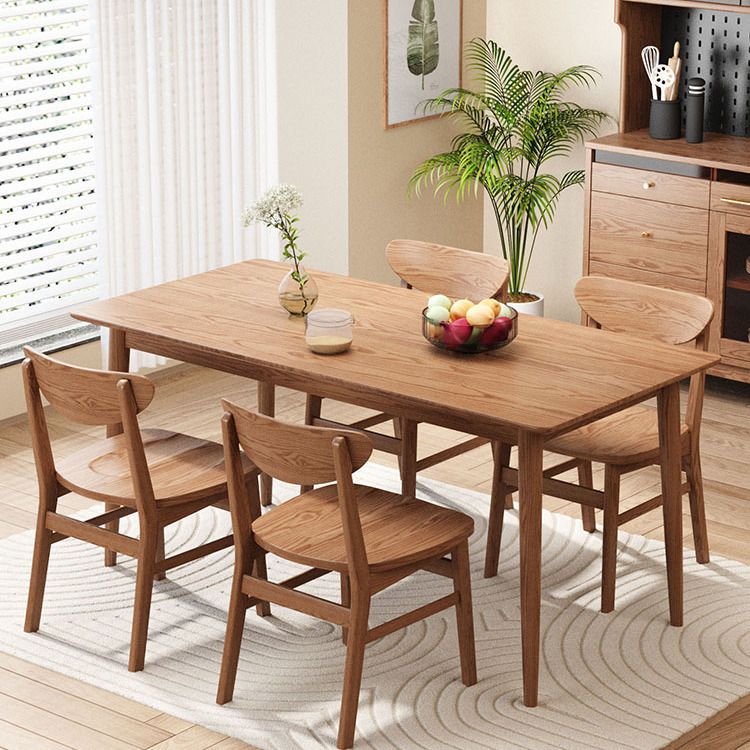 Ash wood Nordic style dining table