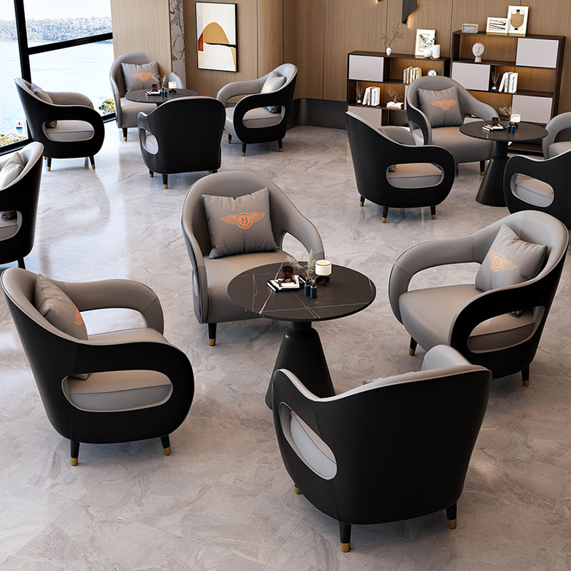 office sofa: negotiation sofa, light luxury, beauty salon, hotel lobby, business single sofa, lounge area, reception sofa