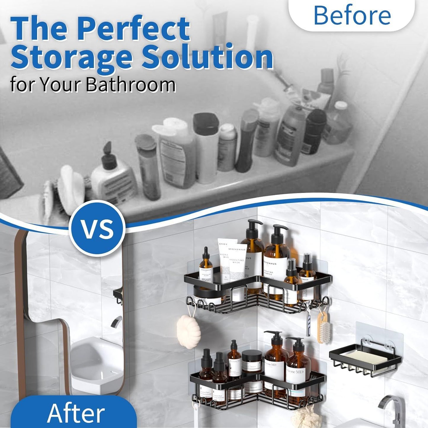 Cross-border non-perforated toilets, bathrooms, triangular shelves, wall-hung toilets, showers, washstands, storage supplies