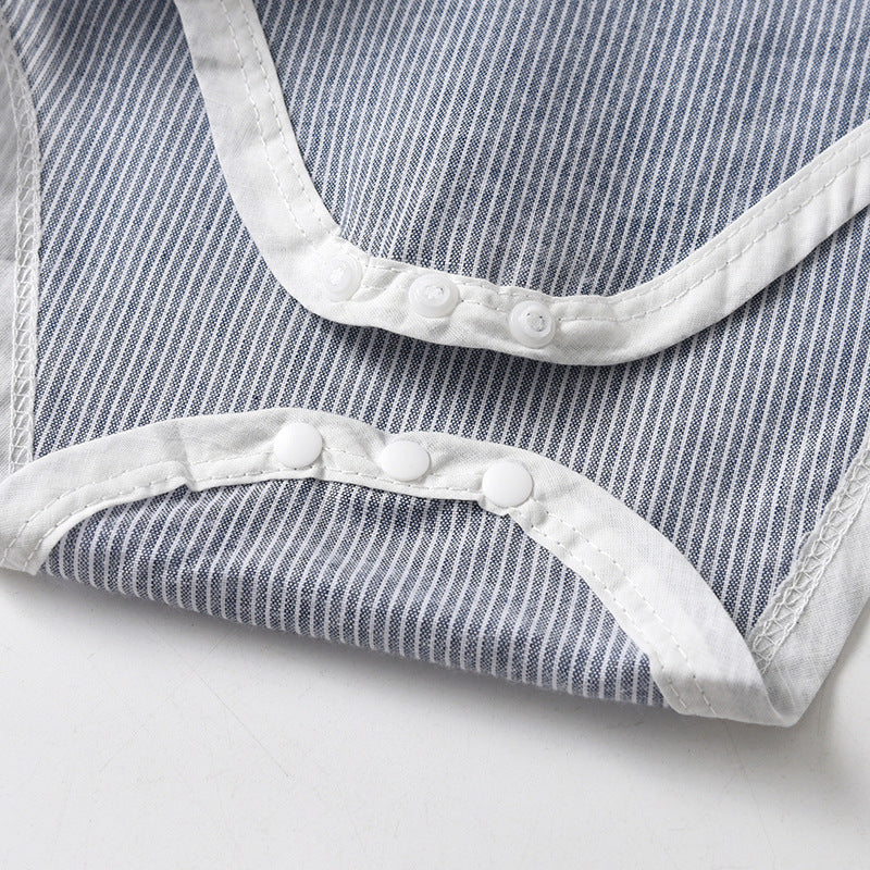 Boy's Suit Autumn Long Sleeve Children's Dress One Year Old Gentleman Dress Spring and Autumn Strap Baby Boy Two Piece Set