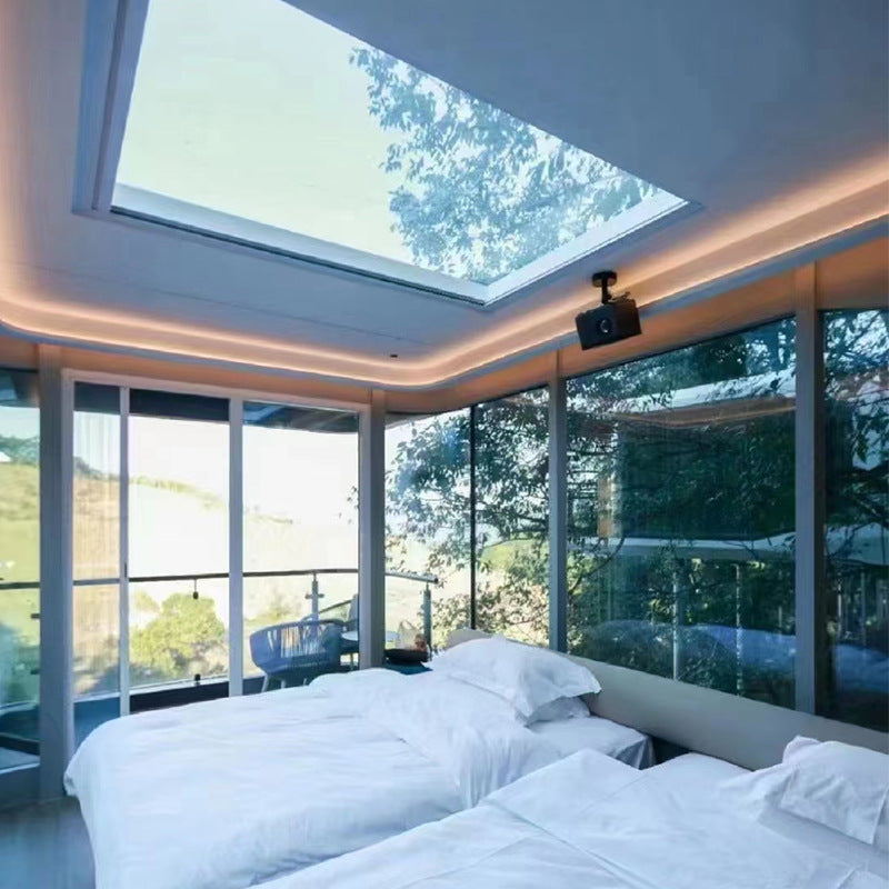 Comfortable prefabricated mobile house intelligent control system outdoor home container space capsule house