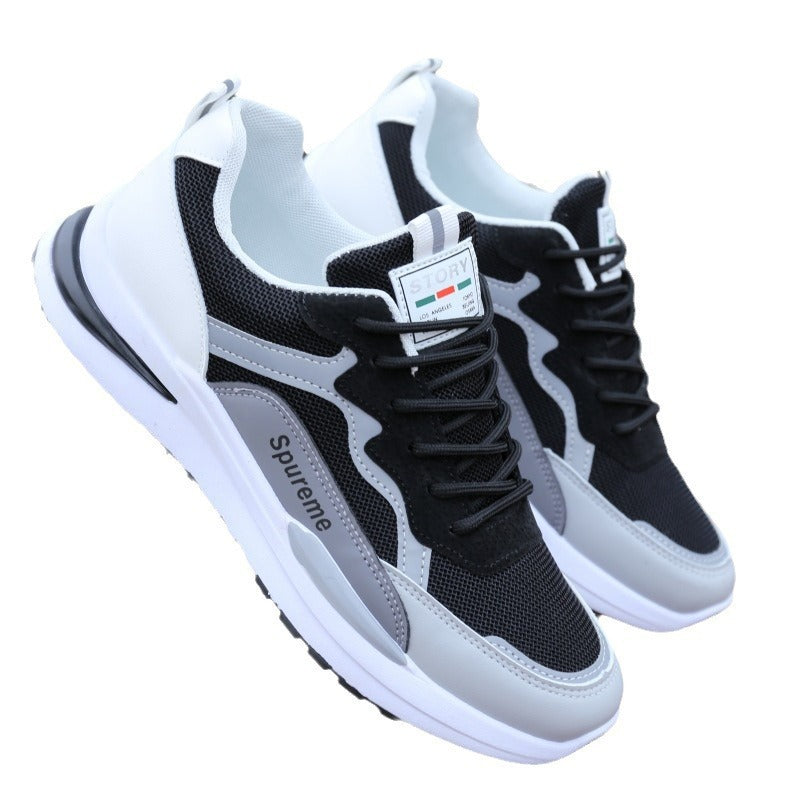 Forrest Gump men's shoes summer new breathable vintage sneakers trend versatile casual non-slip men's daddy trendy shoes
