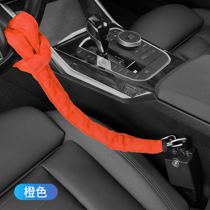 Car Steering Wheel Anti-theft Lock, Car Anti-theft Lock, Seat Belt Buckle Lock, Retractable Steel Cable Lock, Wire Rope Lock