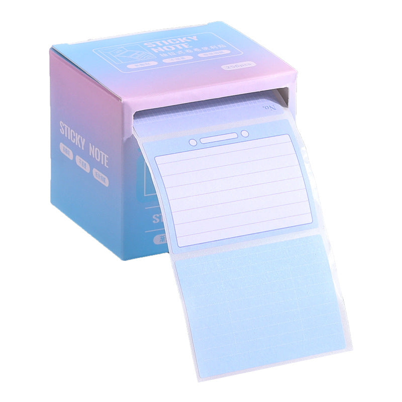 Pull-out post-it sticky notes for students with high value, special sticky notes for junior high school students, sticky notes sticky notes
