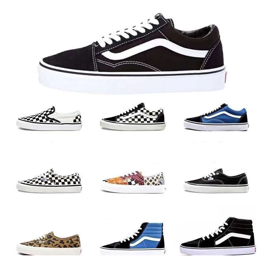 Pure original Vance Putian shoes, canvas shoes, small board shoes, classic versatile round toe men's and women's couple sports skateboard shoes