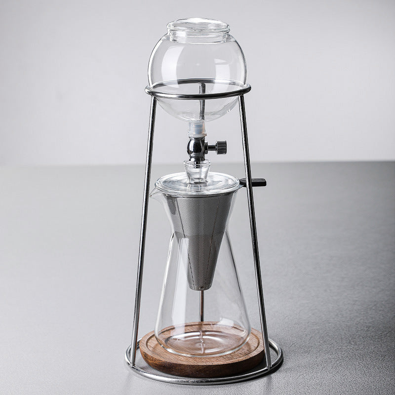 Factory Wholesale Glass Cold Brew Coffee Maker Glass Coffee Maker Set Ice Drop Coffee Maker Hand Brew Coffee Maker