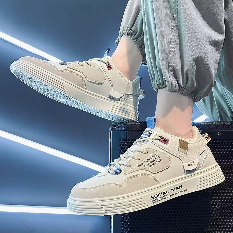 Cross-border men's shoes 2024 new summer small white shoes Korean version trend king size board shoes 46 size casual sneakers
