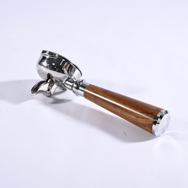 Stainless Steel Amphora 58mm Handle Double Spout Split E61 Universal Solid Wood Espresso Machine Handle