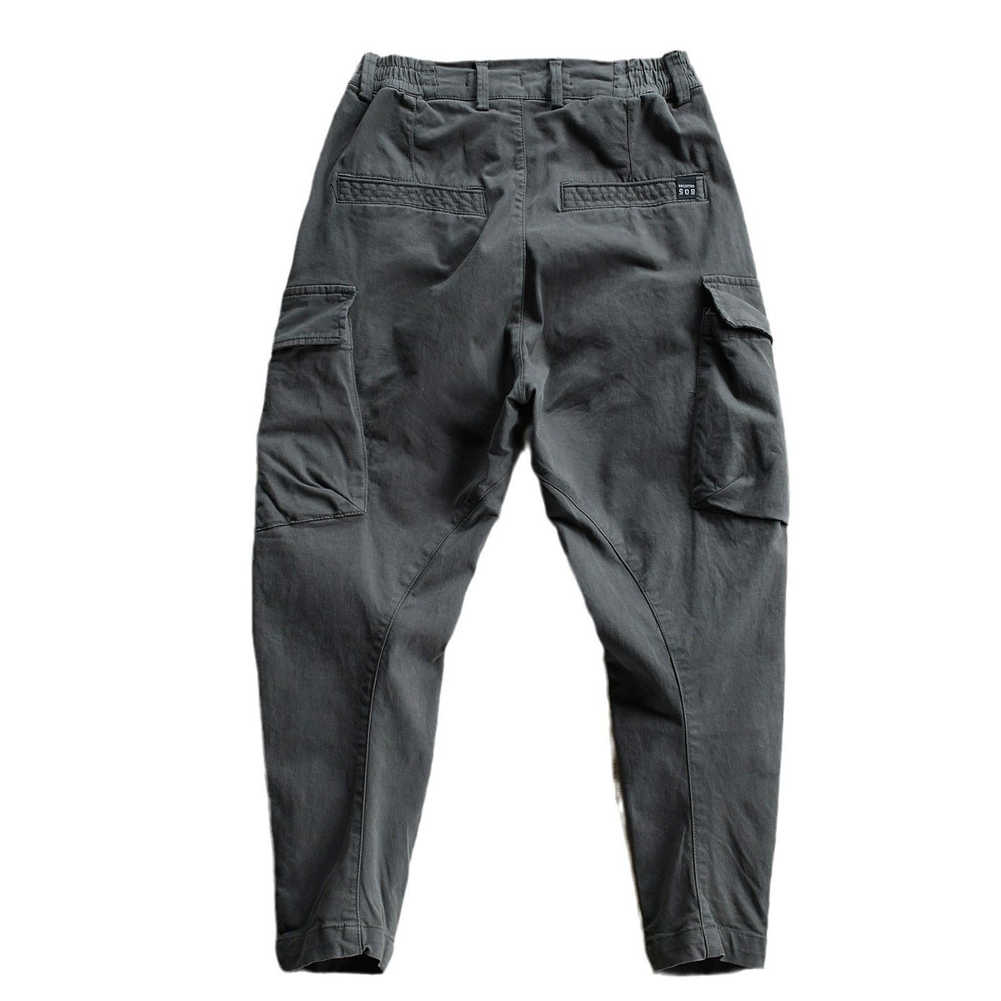 2024 Spring/Summer New Khaki Multi-Pocket Loose Leggings Cargo Pants Men's Trendy Small Feet Casual Pants