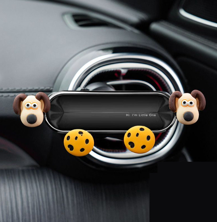 Mobile phone car holder cute cartoon air outlet navigation fixed support frame car car mobile phone holder female in the car