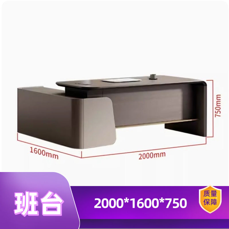 Chairman, boss, desk and chair combination, modern president's desk, manager's desk, light luxury, executive desk, office furniture