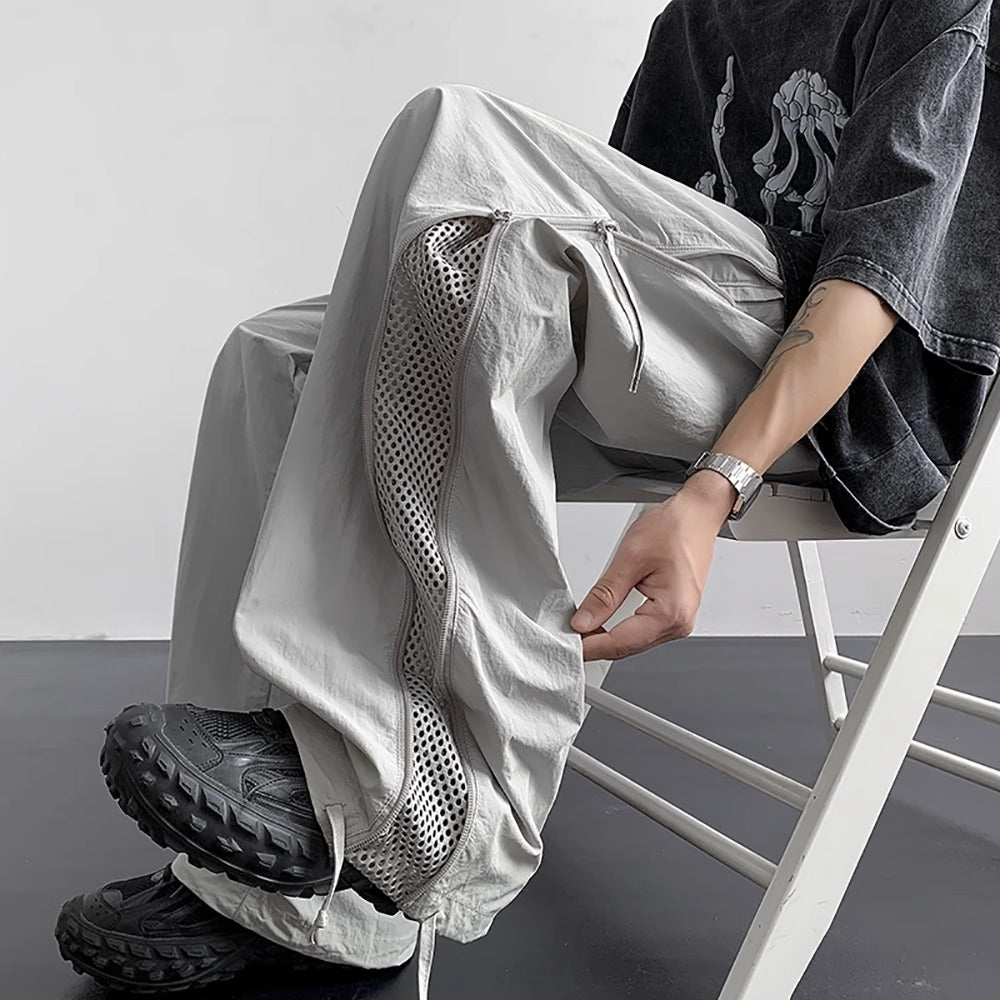 Mountaineering Assault Pants Men's 2025 Summer New Trendy Brand Quick-Drying Waterproof Paratrooper Pants Loose Straight Casual Pants
