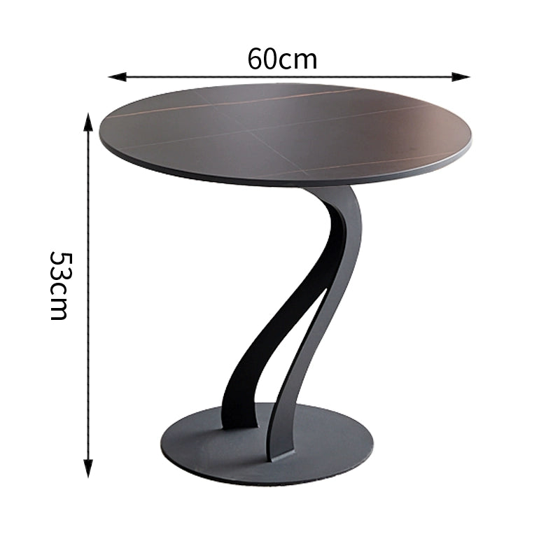 Italian light luxury corner table sofa side table creative rock slab side table balcony small round table casual simple coffee table bed sideboard