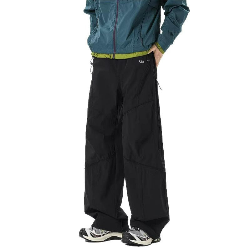 American-style outdoor assault cargo pants men's spring quick-drying waterproof water-repellent hiking pants functional side-chain sports casual pants