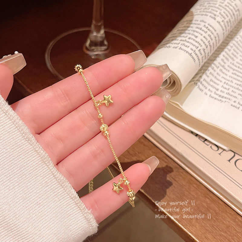 Korean sweet, light luxury, niche star bracelets, female Internet celebrities, fashionable, versatile, temperament, high-end hand jewelry wholesale