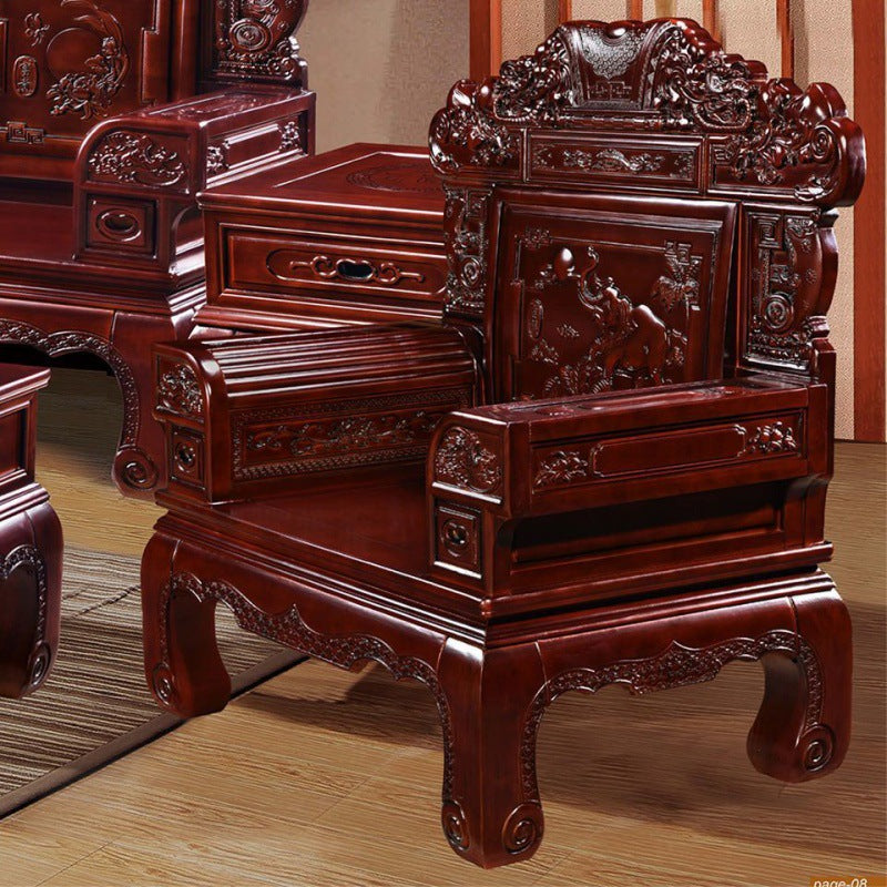 Solid wood end table