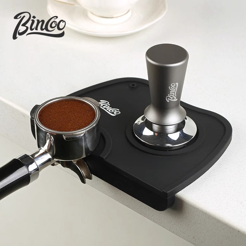Bincoo coffee powder pad bar coffee machine non-slip silicone pad Italian coffee handle powder hammer cloth powder appliance