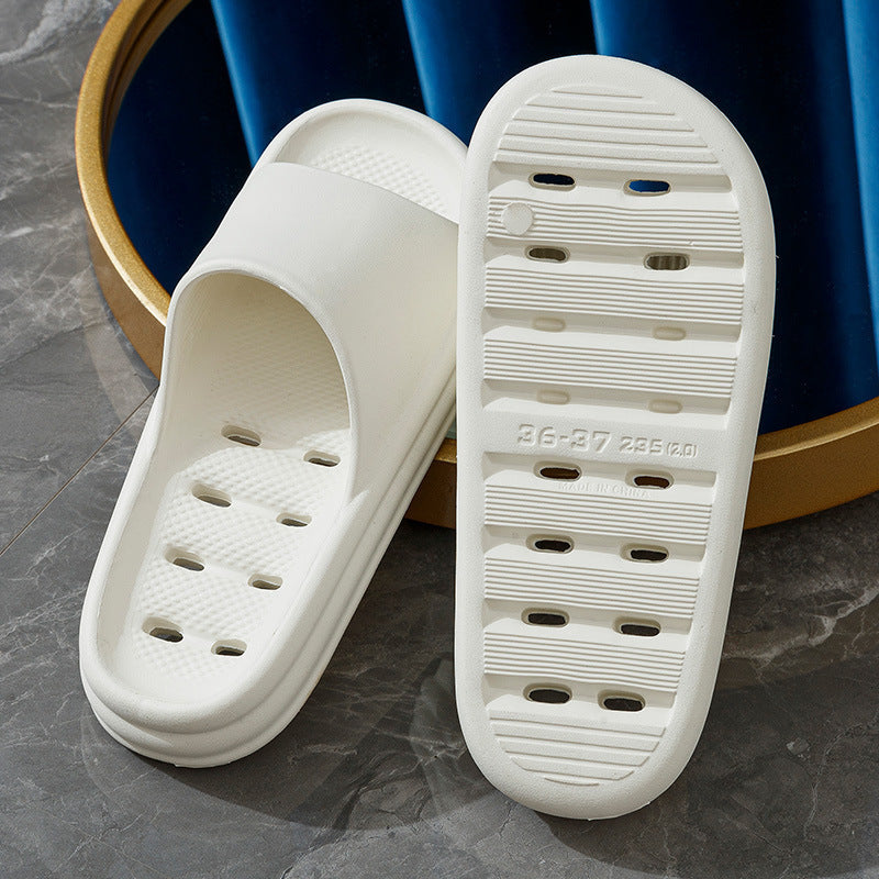 Japan anti-slip slippers bathroom men's bath special eva anti-odor wisp empty leak indoor home silent flip-flop