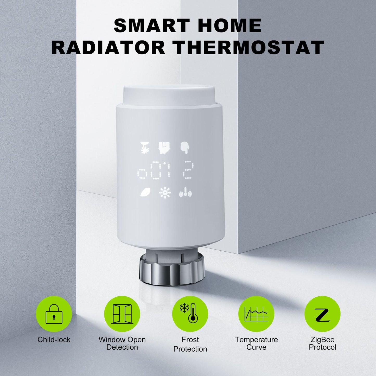 Zigbee Smart Radiator Valve Automatic Wifi Thermostat Wireless Thermostat Remote Floor Heating Thermostat