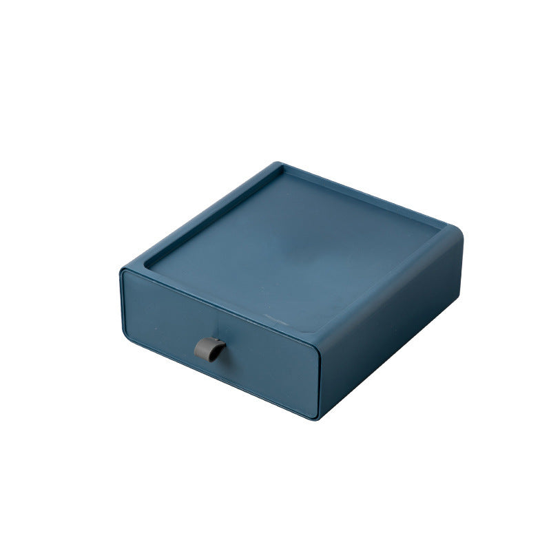 Office desktop drawer storage box: large capacity can be stacked cosmetics, socks, accessories, stationery storage box