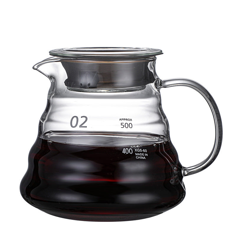 High Borosilicate Glass Moka Pot Household Cloud Pot Filter Cup Coffee Set Hand Drip Coffee Pot Sharing Pot Pot