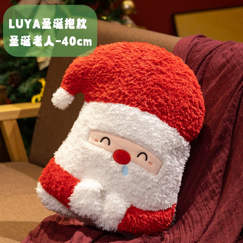 LUYA Super Soft Christmas Tree Pillow Girls Sleeping Socks Doll Cute Snowman Doll Christmas Day Decoration Gift