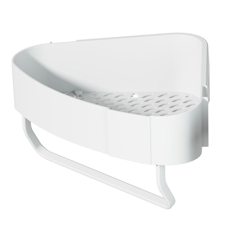 Bathroom storage rack, non-punching tripod, bathroom corner wall hanging storage rack, washbasin toiletry storage