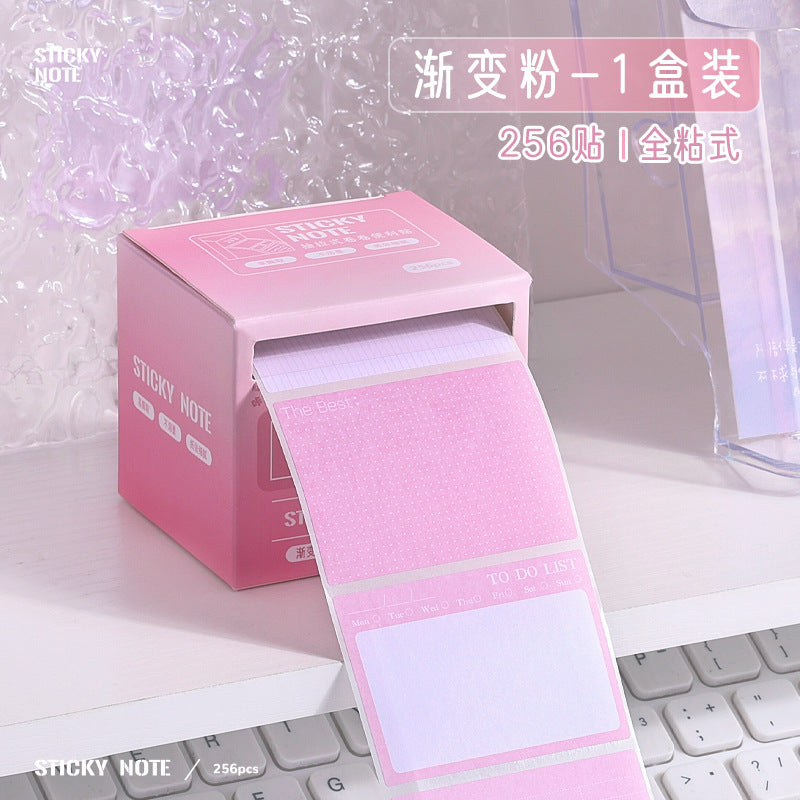 Pull-out post-it sticky notes for students with high value, special sticky notes for junior high school students, sticky notes sticky notes